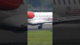 Loganair LOUD E145 Takeoff at Liverpool [upl. by Anhaj]