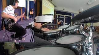 Live Drum amp Bass Covers I Will Offer Up My Life  Heart of Worship [upl. by Atis]