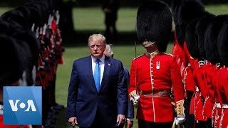 Trump Inspects Honor Guard at Palace Ceremony [upl. by Berkow]