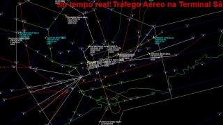 Tráfego aéreo ao vivo com escuta aérea dos controladores e pilotos da TMA São Paulo [upl. by Adnolaj]