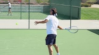 Marcos Baghdatis Forehand and Backhand In Super Slow Motion 2  Indian Wells 2013  BNP Paribas Open [upl. by Shepley]