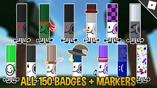 How to get ALL 150 MARKERS And BADGES in FIND THE MARKERS [upl. by Letnohc]