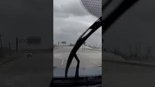 Sanibel Island Causeway minutes before DOT closes 92624 hurricane stormsurge [upl. by Searby]