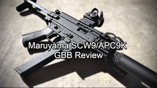 Airsoft Maruyama SCW9APC9K GBB Review [upl. by Adnamma]