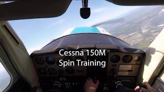 Spin Recovery Training in a Cessna 150 CYTZ [upl. by Ruon]