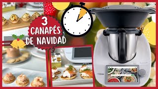 APERITIVOS y CANAPÉS de NAVIDAD🎄 🎁 en 5 MINUTOS 💫 con THERMOMIX  FÁCILES Y RÁPIDOS [upl. by Ellerret]