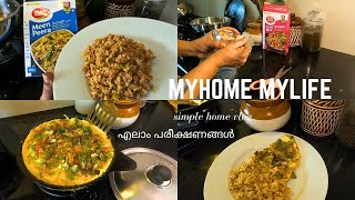 Simple home vlog  Tasty nibbles Meen peera  Healthy veg egg omelete  MyhomeMylife [upl. by Lyn]