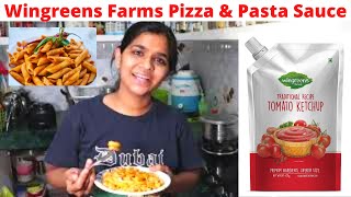 Wingreens Farms Pizza amp Pasta Sauce Review in Hindi [upl. by Enajyram]