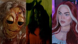 OMG ITS SCARY MOVIE NIGHT 6 Horror Short Films That FREAK Me Out Scream Stream LIVE [upl. by Ehsom454]