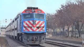 Metra BNSF Railway Line at Naperville Station 4 [upl. by Laetitia]