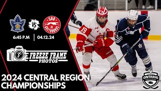 2024 CENTRAL REGIONAL U18 AAA HOCKEY CHAMPIONSHIPS MARKHAM WAXERS vs SOO GREYHOUNDS [upl. by Gnues]