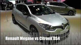 Renault Megane 2015 vs Citroen DS4 2015 [upl. by Ahsia]