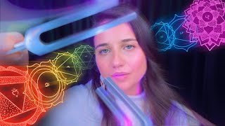 ASMR CHAKRAS Frequências e Afirmações Poderosas Sussurros para Alinhamento Sono Dormir e Relaxar [upl. by Schlosser]