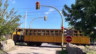 Bells Caubet Station Railway Crossing Mallorca Sunday 05112023 [upl. by Annovaj]