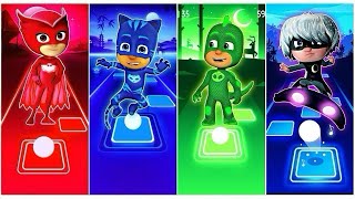 Catboy 🆚 Owlette 🆚 Gekko 🆚 Romeo  PJ Masks  Tiles Hop EDM Rush [upl. by Witcher896]