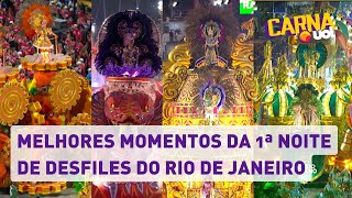 Carnaval 2023 Confira os melhores momentos da 1ª noite de desfiles na Sapucaí [upl. by Cathi602]