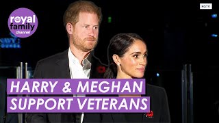 Prince Harry and Meghan Markle Pay Tribute to US Veterans [upl. by Yelrac]