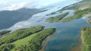 Widerøe Norge minutt for minutt Flyvning Sandnessjøen Brønnøysund [upl. by Sanburn769]