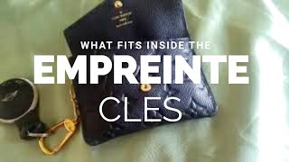 What fits insideLouis Vuitton Empreinte Noir Cles key pouch [upl. by Sexela]