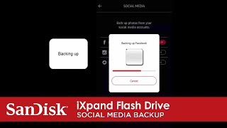 iXpand Flash Drive  Social Media Backup [upl. by Soigroeg486]