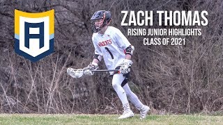 Zach Thomas Cabrini 25 Rising Junior Highlights [upl. by Inaja]