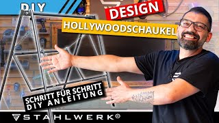 Design Hollywoodschaukel aus Stahl – mit Schritt für Schritt DIY Anleitung [upl. by Mckale]