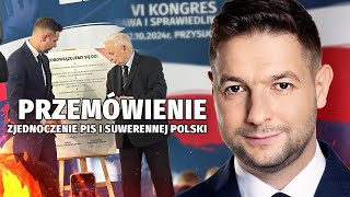 PATRYK JAKI  PŁOMIENNE PRZEMÓWIENIE🔥🔥 Zjednoczenie PiS i Suwerennej Polski  Kongres PiS 2024 [upl. by Mast]