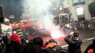 Chinese New Years San Francisco 2011  firecrackers [upl. by Nahtanaj557]