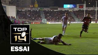 TOP 14 ‐ Essai Alipate RATINI SFP – ToulonParis– J11 – Saison 20162017 [upl. by Quickel]