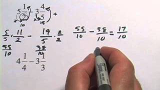 Fractions with Different Denominators Adding Subtracting Multiplying Dividing [upl. by Ariec35]