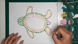 Dotted Painting  Aboriginal Art for Kids [upl. by Millda]