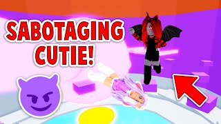 I SABOTAGED CUTIE In Tower Of Hell Roblox [upl. by Kerwon]