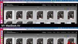 M1 MacBook Air vs 2015 MacBook Pro Lightroom Classic Import amp Export [upl. by Ayahc]