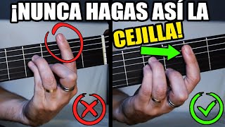 Como hacer cejilla en guitarra acústica y que suene perfecta [upl. by Marela]