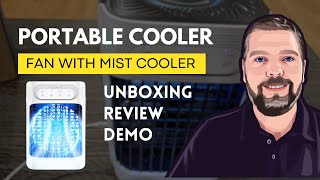 Portable Air Conditioner Review amp Demo  Fan and Water Cooler [upl. by Aloise]