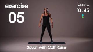 20 min Full Body HIIT Workout  Beginner Strength  40s40s Intervals [upl. by Tremaine]