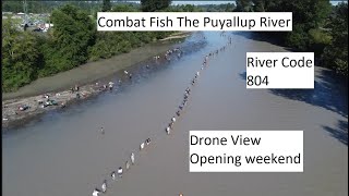 Combat Fishing Puyallup River Washington State USA Opening weekend 2023 Final [upl. by Sherl]