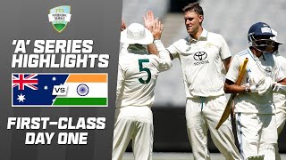 Australia A v India A  Firstclass match two  Day 1 [upl. by Henrique]