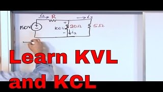 Kirchhoffs Laws in Circuit Analysis  KVL and KCL Examples  Kirchhoffs Voltage Law amp Current Law [upl. by Crim742]