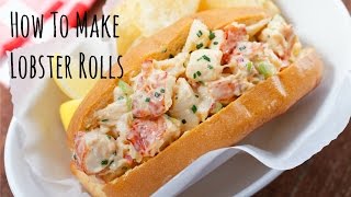 How To Make Lobster Rolls Recipe ロブスターロールの作り方 （レシピ） [upl. by Fretwell]