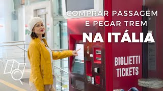 PASSO A PASSO COMO COMPRAR PASSAGEM DE TREM NAS MÁQUINAS AUTOMÁTICAS E COMO PEGAR O TREM NA ITÁLIA [upl. by Esile]