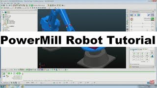 Programming of Robots using PowerMILL Robot Tutorial [upl. by Close]