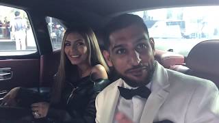 Amir Khan amp Wife Faryal Arrive At The ESPYS In A Sick Rolls Royce [upl. by Ahsatal658]