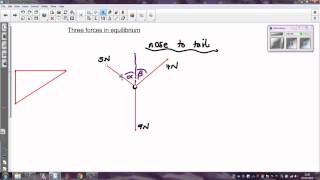 Three forces in equilibrium  an easy method [upl. by Alamat]