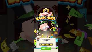 MONOPOLY GO MEGA HEIST BANKRUPT Scopely Coin Master games gameplay monopolygo monopolygame [upl. by Dorice]