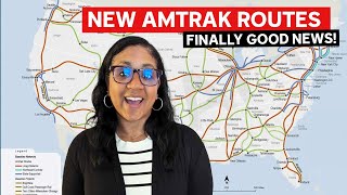 New Amtrak Routes And Map  Are They Coming To A City Near You [upl. by Avie]