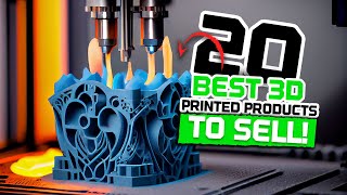 Top 20 BEST 3D printed products to SELL 🤑💰💵 [upl. by Jephthah189]