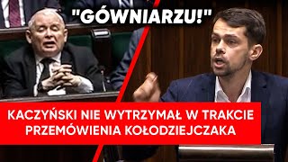 Kaczyński nie wytrzymał szarży Kołodziejczaka quotGówniarzuquot [upl. by Blader]