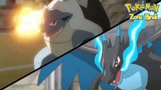 Mega Charizard Vs Mega blastoise battle in hindi  pokemon mega evolution episode in hindi [upl. by Trebo608]