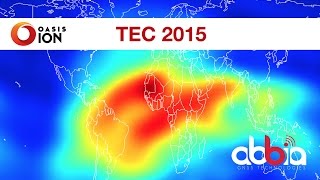 OASISION IONOSPHERE Vertical TEC Maps for YEAR 2015 [upl. by Enyrb]